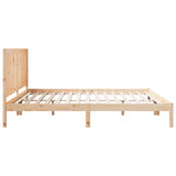 Extra Long Bed Frame without Mattress 200x210 cm Solid Wood 3309249