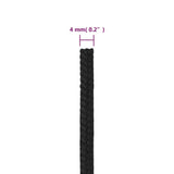 Boat Rope Full Black 4 mm 500 m Polypropylene 152490