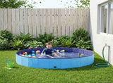 Children Swimming Pool Folding Blue 200 x 30 cm 3416323