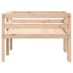 ZNTS Kids' Bed Frame without Mattress 75x190 cm Small Single Solid Wood Pine 846870