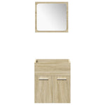 3 Piece Bathroom Furniture Set Sonoma Oak Engineered Wood 3324989