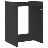 Wash Machine Cabinet with Storage Black Oak 67.5 x 62 x 97 cm 8006809