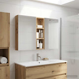 Bathroom Cabinet Set 3 pcs 100 x 10.5 x 60.5 cm Engineered wood 3403703