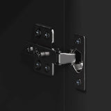 Bathroom Mirror Cabinet with Door TULUM Black 60 x 16.5 x 78 cm 880362