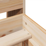 Bed Frame without Mattress 150x200 cm King Size Solid Wood Pine 3308840