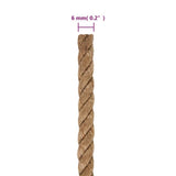 Jute Rope 250 m Long 6 mm Thick 153741