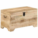 328293 Storage Chest Solid Rough Mango Wood