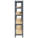 5-Layer Storage Shelves 2 pcs Anthracite Steel&Engineered Wood 4016952
