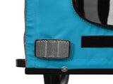 Pet Bike Trailer Blue and Grey Oxford Fabric and Iron 93869