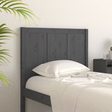 Bed Headboard Grey 80.5x4x100 cm Solid Pine Wood 818067