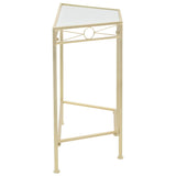 Side Table Vintage Style Metal 87x34x73 cm Gold 245934