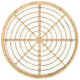 Dining Table 80 cm Tempered Glass and Steel 319436