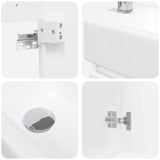 Bathroom Vanity Unit with Tap High Gloss White 889485