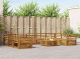 Sofa Sets 10 pcs Natural Solid Acacia Wood 3375499