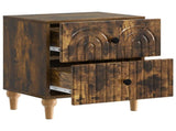 Bedside Cabinet Smoked Oak 43 x 34.5 x 48 cm Engineered Wood 894075