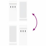 Wall-Mounted Coat Rack White 70 x 10 x 90 cm Engineered wood 874523