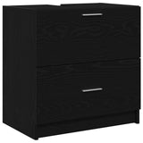 Bathroom Cabinet Black Oak 59 x 37 x 59 cm Engineered wood 868823