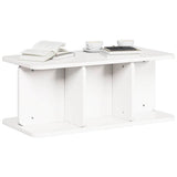 Coffee Table White 80 x 39.5 x 33.5 cm Solid pine wood 873521