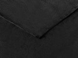 Throw Blanket Black 240 x 270 cm Fleece 42016780