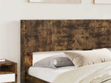 Bed Frame with Storage and Headboard Smoked Oak 140 x 200 cm 3414463
