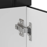 Kitchen Base Cabinet Lucca Black Engineered Wood 853698