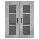 Highboard Concrete Grey 69.5x34x180 cm Engineered Wood 3198229