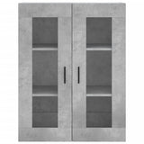 Highboard Concrete Grey 69.5x34x180 cm Engineered Wood 3198229
