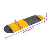 Speed Hump Yellow&Black 226x32.5x4 cm Rubber 3157046