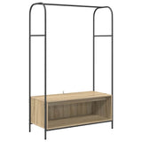 Clothes Rack Brown Oak 100 x 44 x 160 cm Engineered Wood 868452