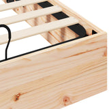 Ottoman Bed Frame with Storage Natural 135 x 190 cm 3418777