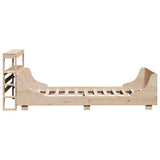 Bed Frame without Mattress 90x200 cm Solid Wood Pine 3306468