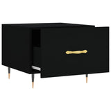 Coffee Tables 2 pcs Black 50x50x40 cm Engineered Wood 829351