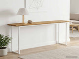 Live Edge Table Top 160 x 20 x 3.5 cm Rectangular White 938385