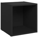 ZNTS TV Cabinets 4 pcs Black 37x35x37 cm Engineered Wood 805503