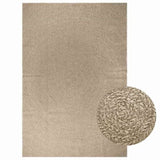 Rug ZIZUR Beige 200x290 cm Jute Look Indoor and Outdoor 4010411