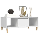 Coffee Table White 90x50x36,5 cm Engineered Wood 821060