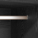 Wardrobe with Shelf Black Oak 50 x 50 x 200 cm Engineered Wood 875011