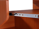 Multi-Storage Compact Work Desk, with Wheels - Cherry Wood Colour T3398P343495