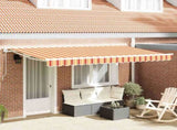Awning Replacement Fabric Multicolour 4 x 2 m Polyester 42000487