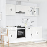 8 Piece Kitchen Cabinet Set Kalmar White Engineered Wood 3314831