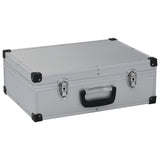 Tool Suitcase 46x33x16 cm Silver Aluminium 91846