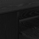 Console Table Black Oak 91.5 x 35 x 38.5 cm Engineered Wood 891161