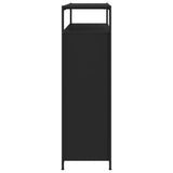 Shoe Cabinet with 4 Flip-Drawers Black 100x34x112 cm 3214413