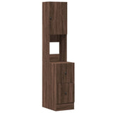 Kitchen Cabinet Brown Oak 35x50x180 cm Engineered Wood 840764