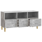 TV Cabinet 102 x 34.5 x 50 cm Concrete Grey Engineered Wood 895138
