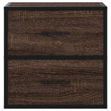 Wall-mounted Bedside Cabinets 2 pcs Brown Oak 40x31x39.5 cm 848733