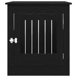Dog Crate Furniture Black Oak 64.5x80x71 cm Engineered Wood 862177