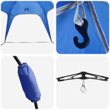 Instant Tent 4-Person Quick-Release Azure Blue 185T Polyester 42008402
