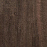 ZNTS 2 Piece Bathroom Furniture Set Brown Oak Engineered Wood 3300924
