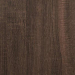 ZNTS 2 Piece Bathroom Furniture Set Brown Oak Engineered Wood 3300904